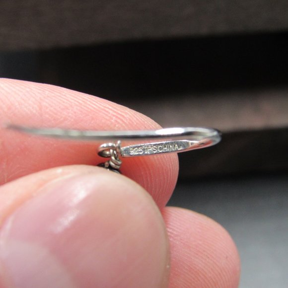 Sterling Silver Round Pearl Dangle Earrings - Picture 4 of 6